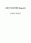 대구지리(진골목)를 답사하고