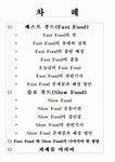 [영양학] 패스트푸드(Fast Food)와 슬로우푸드(Slow Food) 차이점