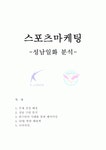성남일화 관중동원위한 스포츠마케팅전략 보고서