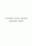 서구문화의 유입과 전통문화