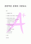  관계형성의 특성, 관계형성 기술의 전제조건(자아인식), 전문적인 관계의 기본요소