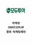 [모두투어 마케팅사례] 모두투어 마케팅 SWOT,STP,4P분석과 모두투어 향후마케팅 제언