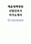 해운대백병원 신입간호사 자소서 인제대학교 해운대백병원 자기소개서 지원동기 및 입사 후 포부 타인과 차별되는 나만의 핵심역량 인제대... 