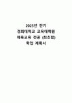 2025년 전기 경희대학교 교육대학원 체육교육 전공 최초합 학업계획서 연구계획서 체육교육대학원