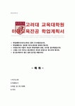 고려대학교 교육대학원 미술교육과 학업계획서