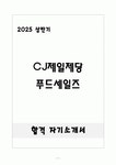 [합격] CJ제일제당 푸드세일즈