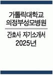 (의정부성모병원 자기소개서) 2025년 가톨릭대학교 의정부성모병원 간호사 자소서 의정부성모병원 간호사 자기소개서 의정부성모병원 자소서... 