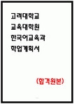 고려대학교 교육대학원 한국어교육과 학업계획서