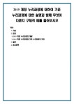 2019 개정 누리과정에 대하여 기존 누리과정에 대한 설명과 함께 무엇이 다른지 구체적 예를 들어보시오
