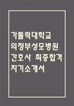 [의정부성모병원 간호사 자소서] 가톨릭대학교 의정부성모병원 간호사 최종합격 자기소개서