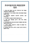 [면접 합격자료] 트라이얼코리아 매장운영부 팀장 면접 질문 및 답변 합격 예문 기출 문항 최종 준비 자료