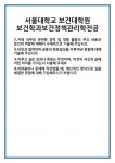 [자기소개서 합격자료] 서울대학교 보건대학원 보건학과보건정책관리학전공 합격 자기소개서 자소서 예문 기출 문항 최종 준비 자료