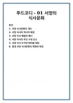 푸드코디 - 01 서양의 식사문화