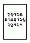 한양대학교 유아교육대학원 학업계획서 – 한양대 교육대학원 유아교육과 최종합격 학업계획서 (한양대학교 유아교육대학원 학업계획서 BEST... 