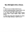 [기업 자기소개서] 에스케이셀프서비스주유소 합격 자기소개서 자소서