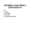 [자기소개서] 강원개발공사 강원도개발공사 임원(비상임이사) 자기소개서 우수 예문 BEST 자소서 [자기소개서] 강원개발공사 강원도개발공사... 