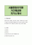 서울항동유치원 기간제교원 자기소개서