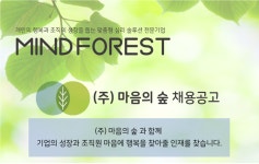 [(주)마음의숲] 개발팀 정규직 채용 공고 - 사람인