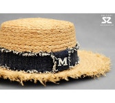 SZ BY SZ 에스지바이에스지 韩国SZ本社 H1262/데님이니셜 파나마햇