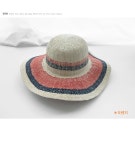 SZ BY SZ 에스지바이에스지 韩国SZ本社 H1332/배색스트로우 쉐이딩햇