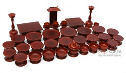 샵오브코리아 목제기 37조 - 물푸레나무 옻칠 제기 37조