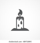 Candle Icon 스톡 벡터(로열티 프리) 484854088 | Shutterstock