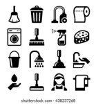 아이콘 세트 클리닝 스톡 벡터(로열티 프리) 81842770 | Shutterstock