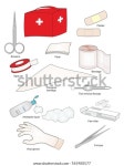 First Aid Kit Car List Items 스톡 일러스트 765900577 | Shutterstock