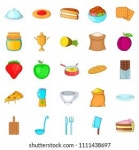 모든 음식 이모티콘은 하나의 큰 세트에 스톡 벡터(로열티 프리) 2147126521 | Shutterstock