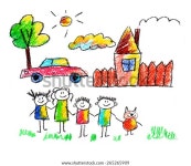 행복한 가족키즈 그림 스톡 일러스트 265265909 | Shutterstock