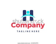 Letter H Human Creative 로고 디자인 스톡 일러스트 2136963991 | Shutterstock