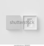 오픈 스퀘어 플랫 박스 mockup, 투명 스톡 일러스트 2482628333 | Shutterstock