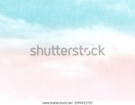 부드러운 연한 물감으로 파스텔 하늘 배경 스톡 일러스트 1094412725 | Shutterstock