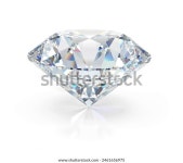 단일 다이아몬드 클로즈업입니다. 3d 이미지. 흰색 스톡 일러스트 2461656975 | Shutterstock