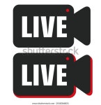 아이콘 라이브 비디오 스트림 주식 일러스트레이션 스톡 일러스트 2418366821 | Shutterstock