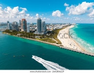 청록색 물과 마이애미 비치 마리나의 공중 스톡 사진 2642806229 | Shutterstock