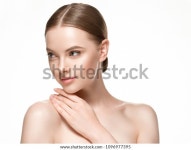 아름다운 여성 피부관리 건강한 머리카락, 피부 스톡 사진 1096977395 | Shutterstock