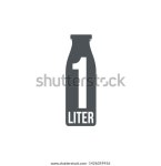 1L 기호(l-mark) 예상 볼륨 밀리(ml) 벡터 스톡 벡터(로열티 프리) 1426059956 | Shutterstock