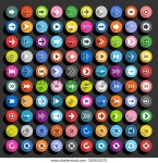 긴 그림자가 있는 100 화살표검정 배경에 스톡 벡터(로열티 프리) 183453272 | Shutterstock