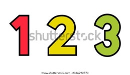 123 숫자 아이콘 벡터 1개, 2개, 스톡 벡터(로열티 프리) 2346292573 | Shutterstock