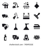 클리닝 아이콘 세트 스톡 벡터(로열티 프리) 233285440 | Shutterstock