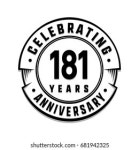 168 Years Anniversary Logo Template Vector 스톡 벡터(로열티 프리) 679126732 | Shutterstock
