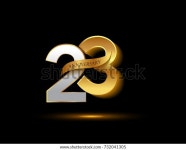 23 Years Golden Anniversary Logo Celebration 스톡 벡터(로열티 프리) 732041305 | Shutterstock