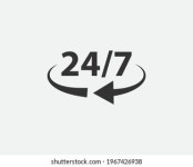 24 7 아이콘 세트 24시간 운영되는 스톡 벡터(로열티 프리) 2325614205 | Shutterstock