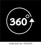 360 Degree Icon 스톡 벡터(로열티 프리) 591313877 | Shutterstock