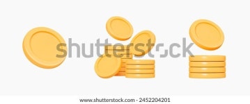 금화 아이콘의 3D 세트. 돈방석 금융, 스톡 벡터(로열티 프리) 2452204201 | Shutterstock