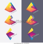 Abstract Vivid Bright Logo Shapes Set 스톡 벡터(로열티 프리) 292784933 | Shutterstock