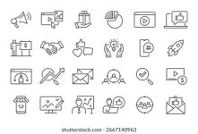 디지털 마케팅 개념입니다.소셜 네트워크와 미디어 커뮤니케이션SEM, 스톡 벡터(로열티 프리) 1040045023 | Shutterstock