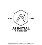 AI 초기 문자 아이콘 디자인 로고 스톡 벡터(로열티 프리) 2264146465 | Shutterstock