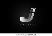 회색 은색 색상의 알파벳 글자 J 스톡 벡터(로열티 프리) 1845891328 | Shutterstock